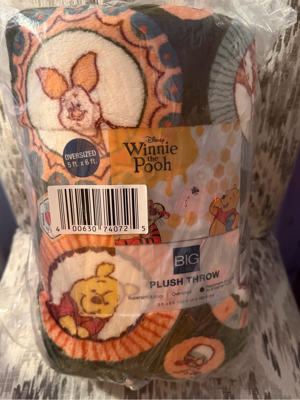 Disney’s Winnie the Pooh Oversized Fall Harvest Plush Throw - The Big One